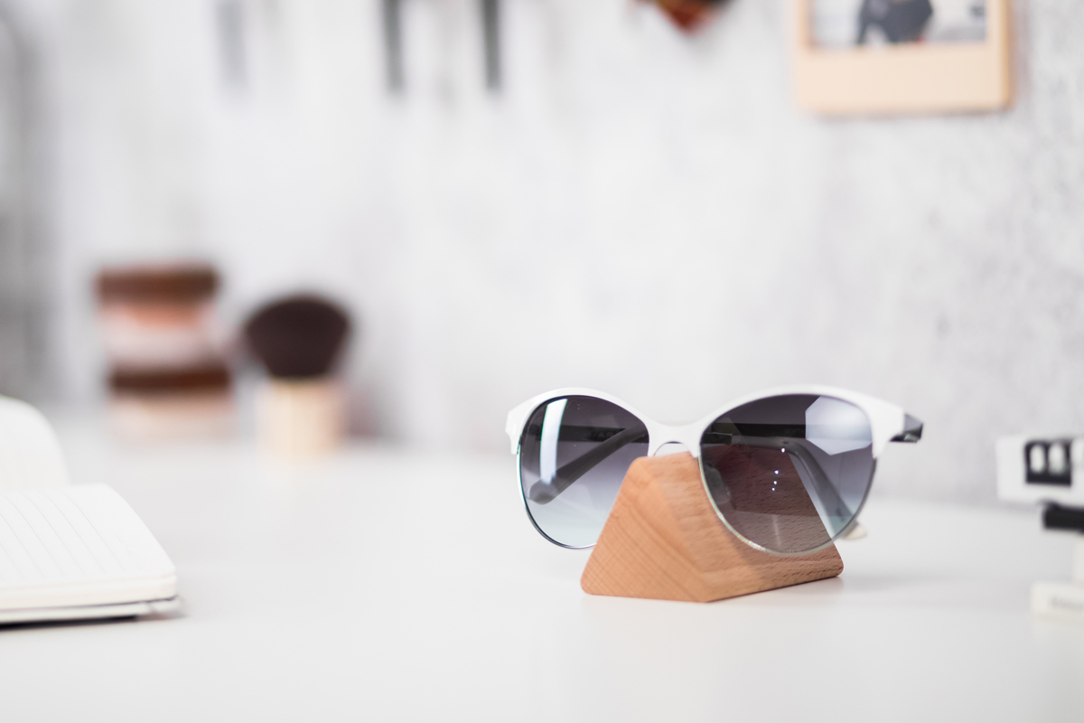 Amy Brillenorganizer aus Holz für 2 Brillen inkl. Schlüsselhalter –  gläserfreund®