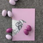 Lila dunkel lackiert